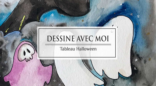 phantomes halloween aquarelle