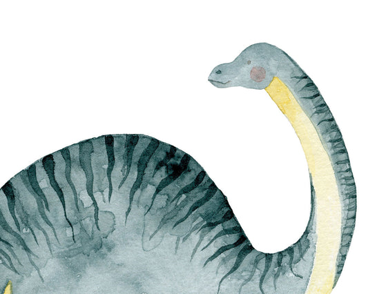 Dessin d'un dinosaure à l'aquarelle