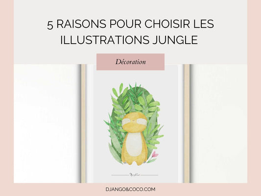 5 Raisons pour Choisir les Illustrations Jungle pour une Chambre Neutre