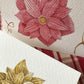 Deux cartes de vœux fleurs de Noel rose et jaune