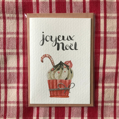 Cartes de vœux sucreries de Noël