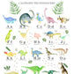 detail alphabet dinosaures dessin