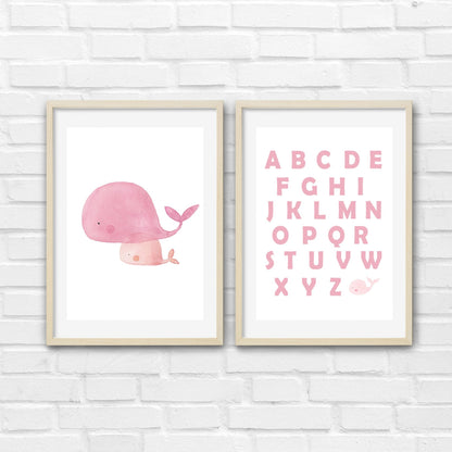 Les baleines roses et leur alphabet