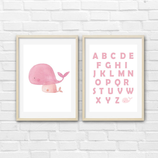 Les baleines roses et leur alphabet