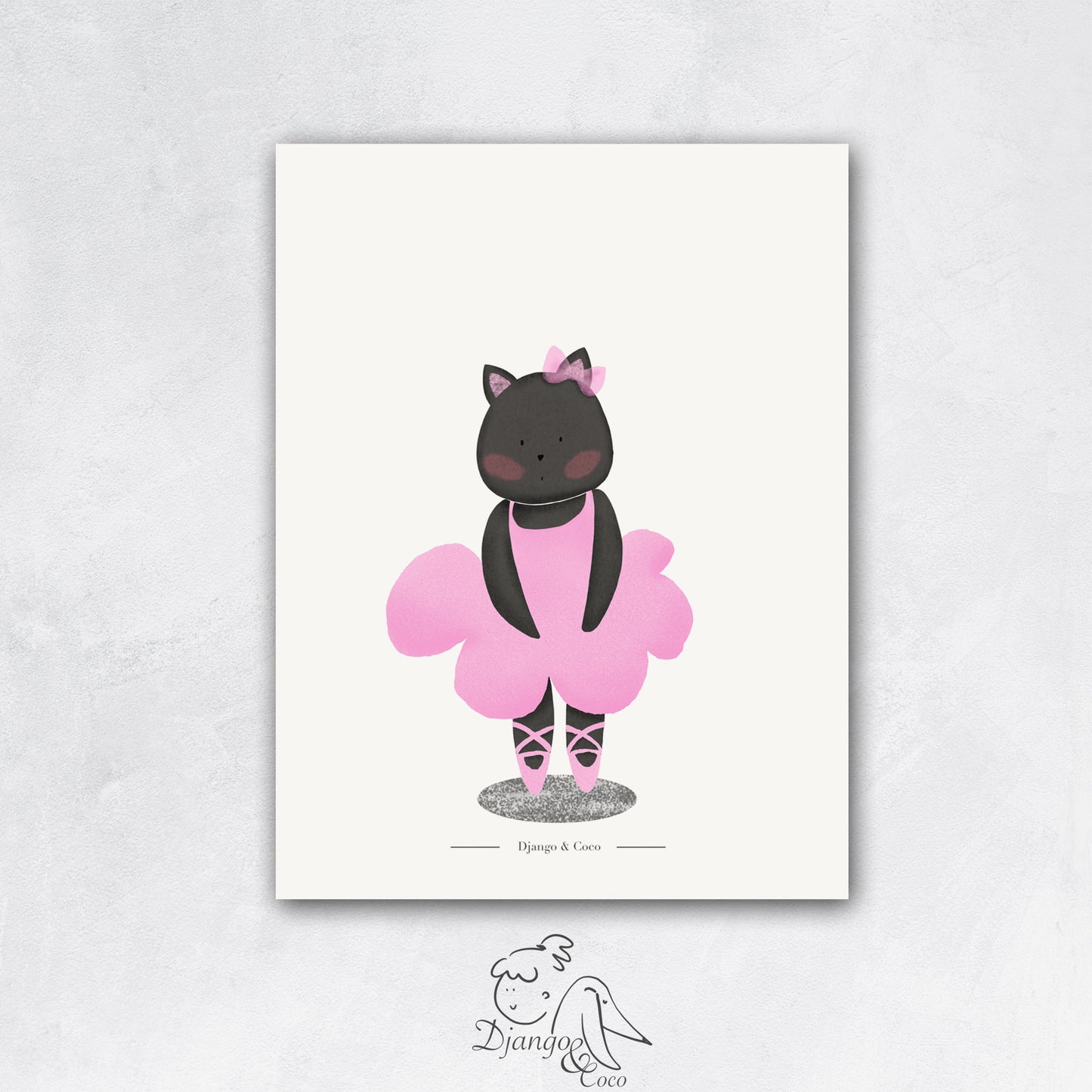 cat ballet dancer portrait