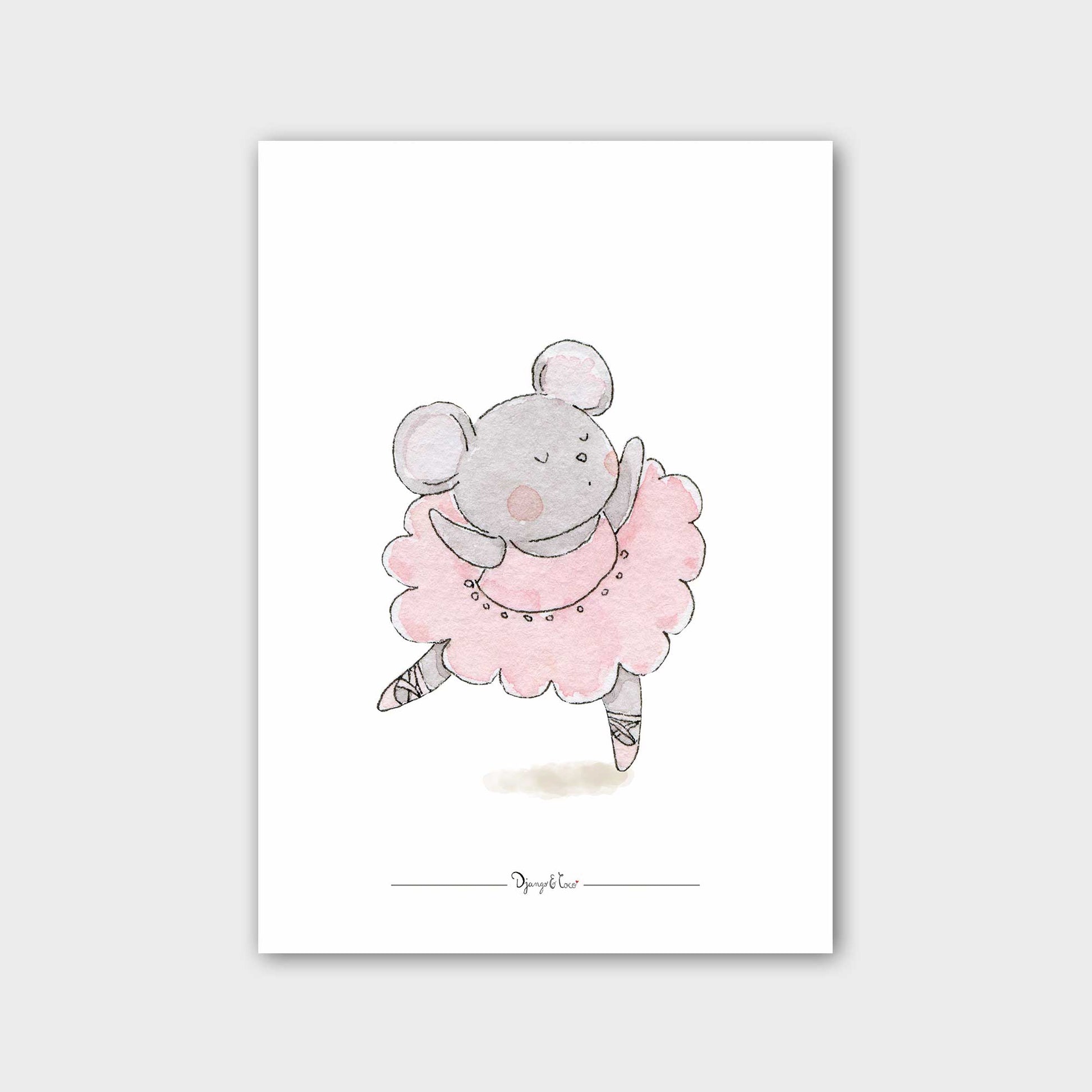 mouse illustration ballet