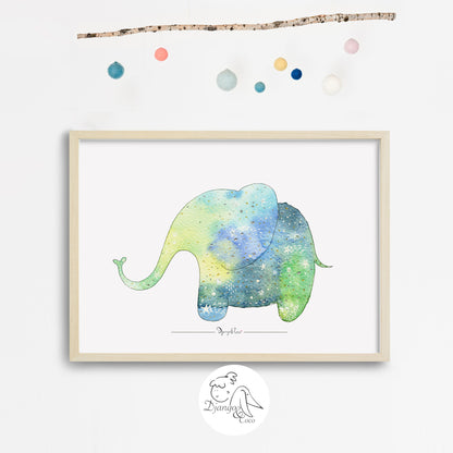 children ilustration of an elephant