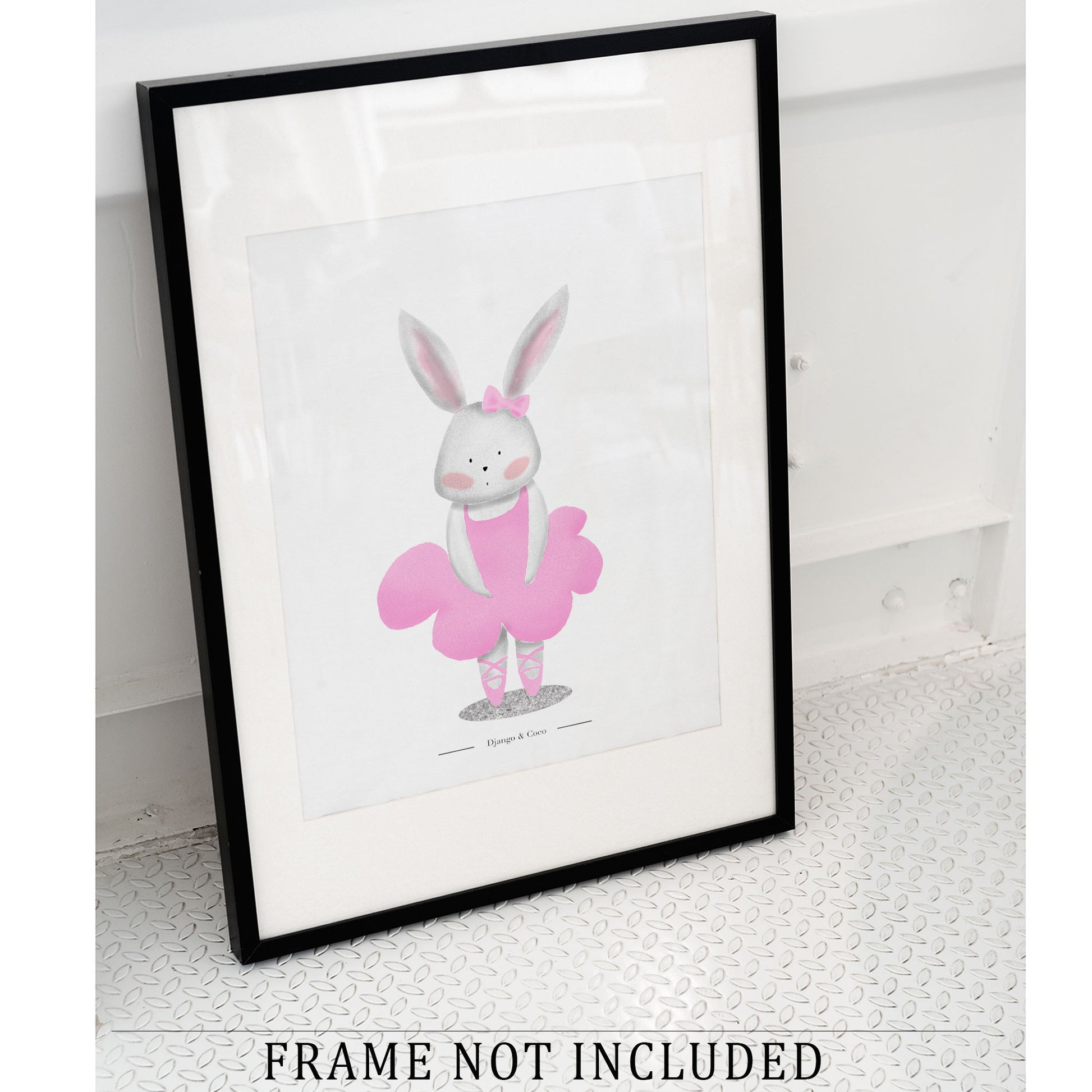 ballerina rabbit on a frame