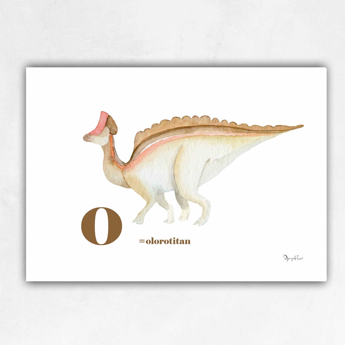 Affiche alphabet dinosaure