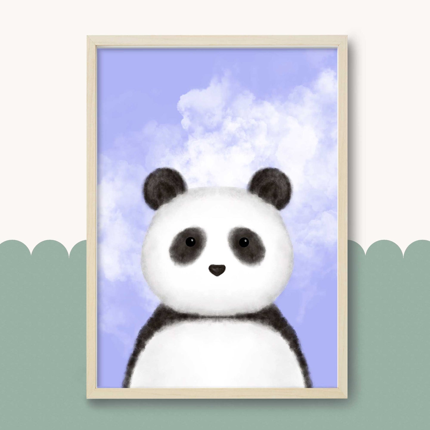 cadre panda dans chambre enfant