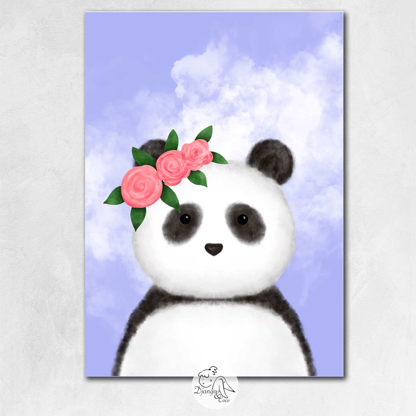 Affiche Panda garçon - Hello Bonheur !