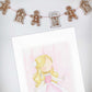 Affiche enfant - "La princesse rose"