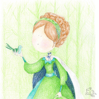 Affiche enfant - "La princesse verte"