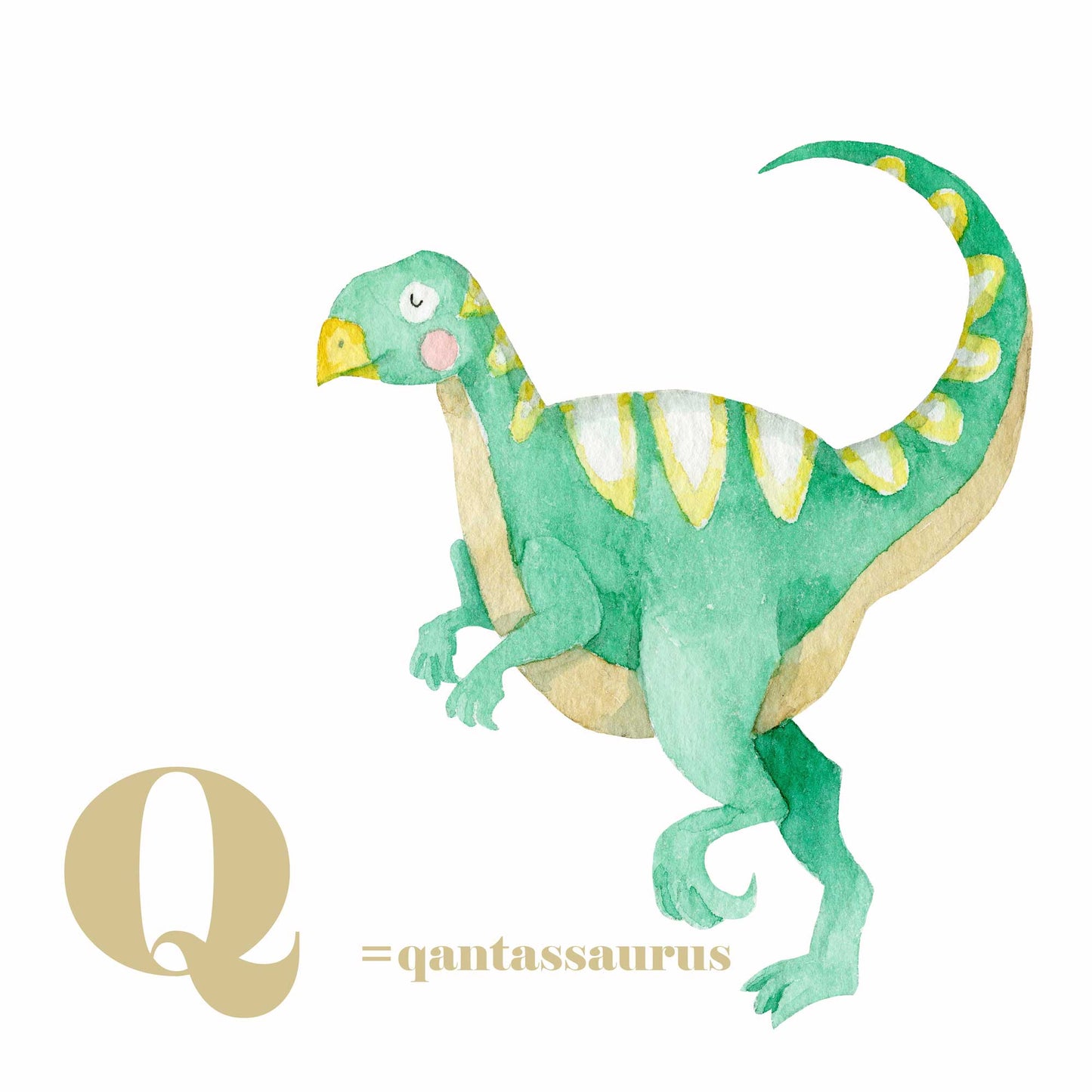 Affiche décoration enfant - Dinosaure - Qantassaurus