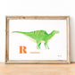 cadre bois dinosaure aquarelle