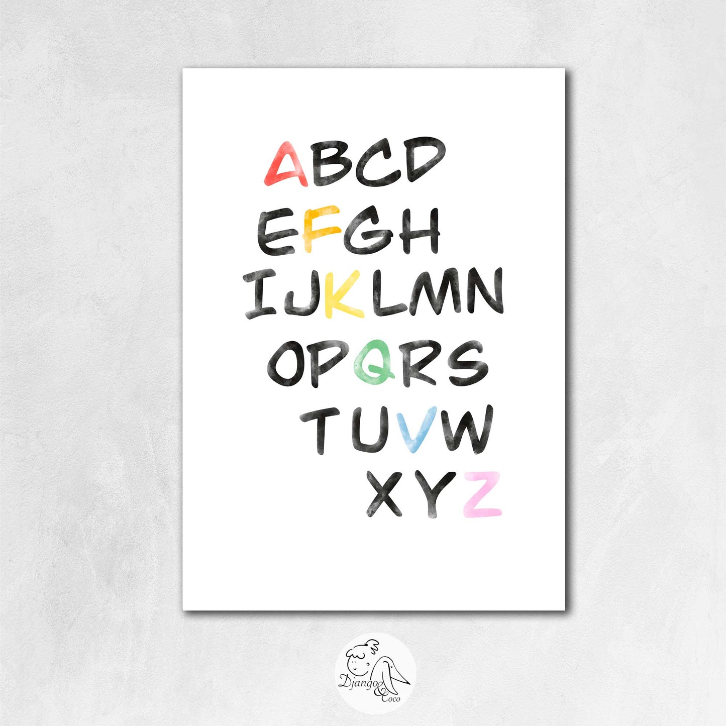alphabet print