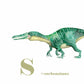 aquarelle dinosaure vert suchomimus