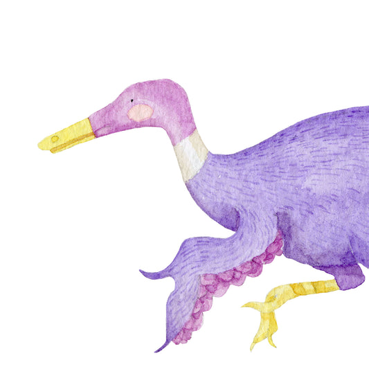detail dinosaure violet