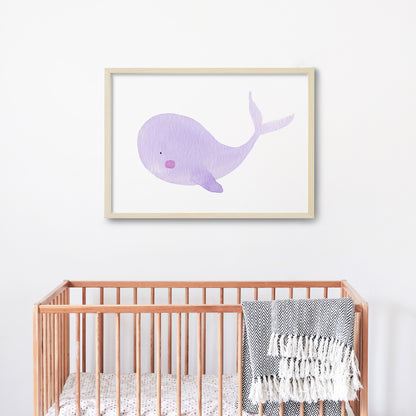 violet baby whale