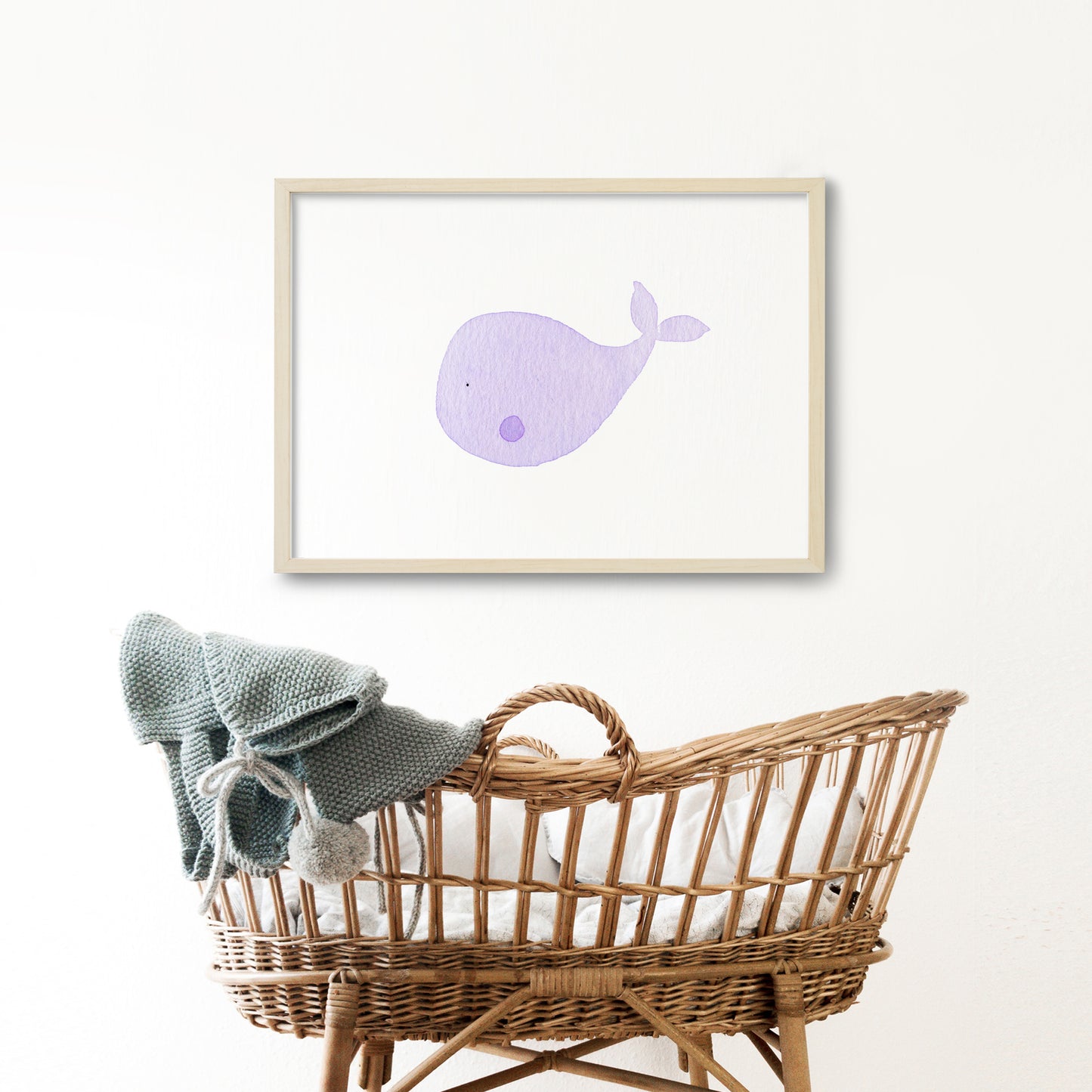 Bébé baleine violet