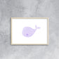 Bébé baleine violet