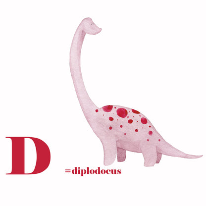 d comme diplodocus dinosaure
